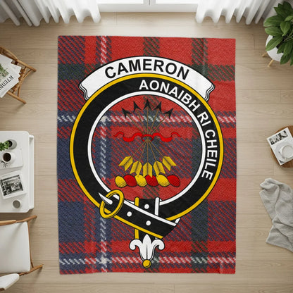 Cameron Aonaibh Ri Cheile Plaid Clan Crest Rug product type