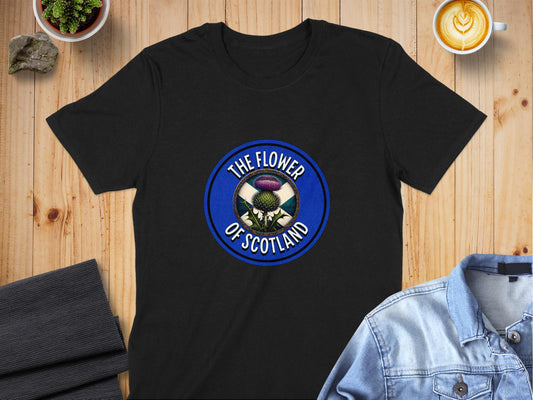 The Flower of Scotland Thistle Graphic T-Shirt - Living Stone Gifts