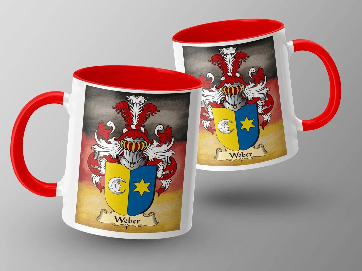 Personalized Weber Family Crest Mug Coffee product type