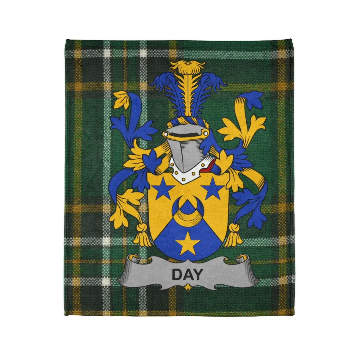 Custom Heraldic Tartan Clan Family Fleece Blanket product