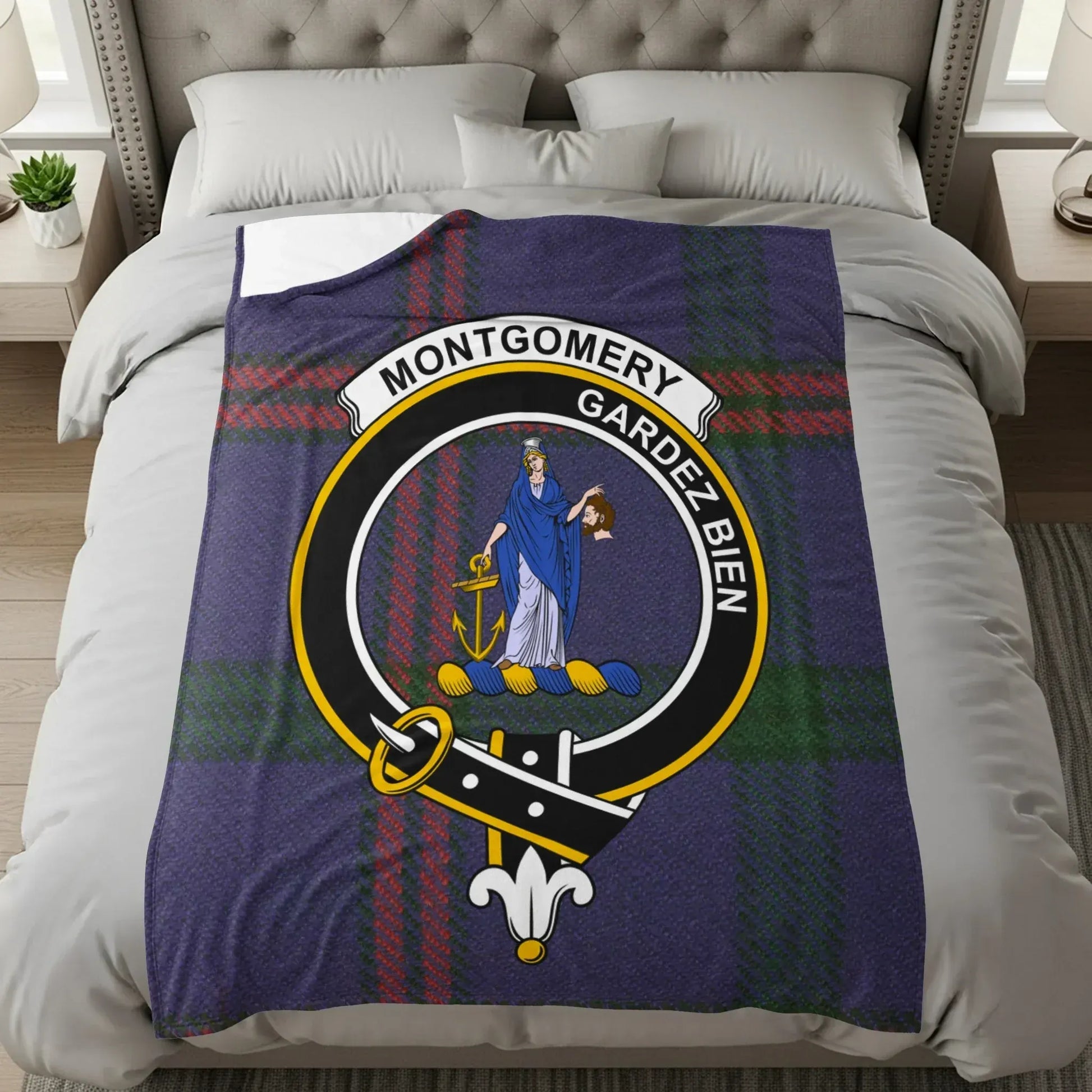 Montgomery Gardez Bien Plaid Pattern Blanket product