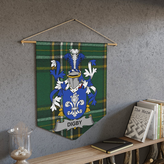 Digby Family Crest Tartan Wall Hanging Banner product type
