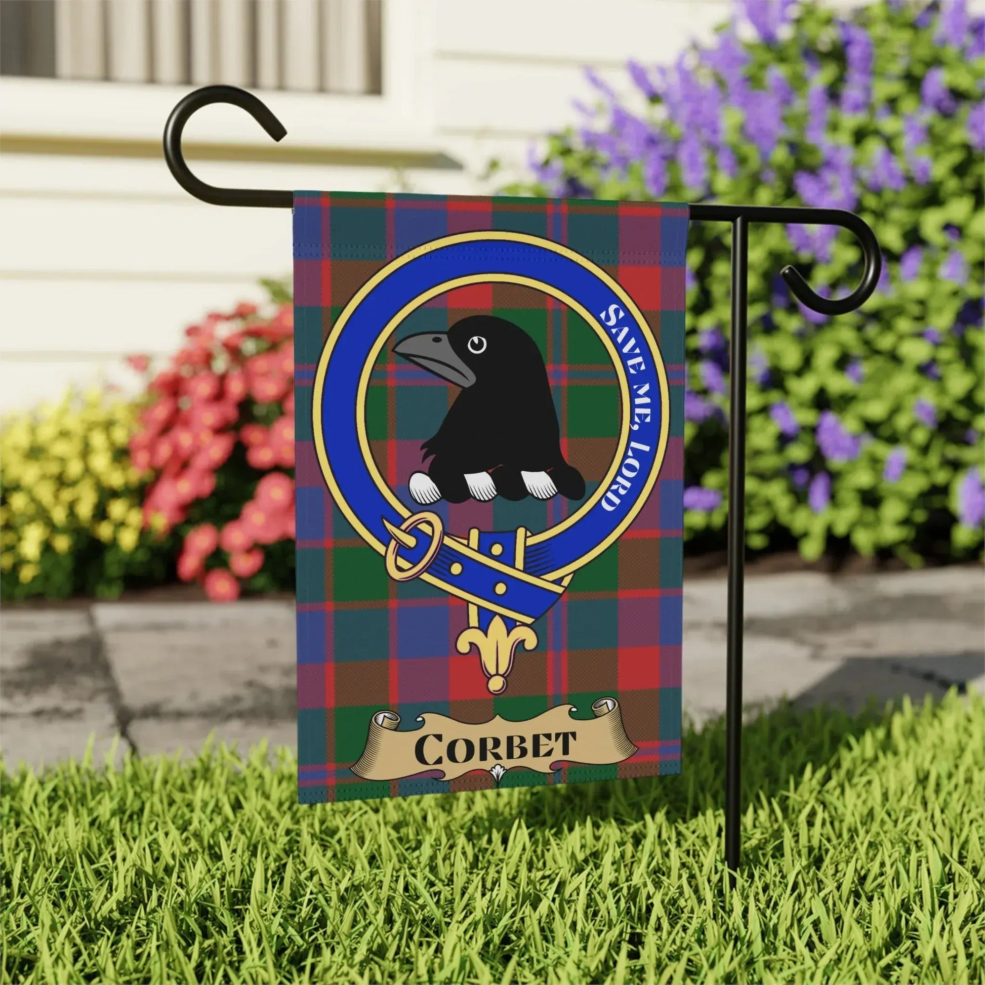 Custom Corbet Plaid Garden Flag Decor Product