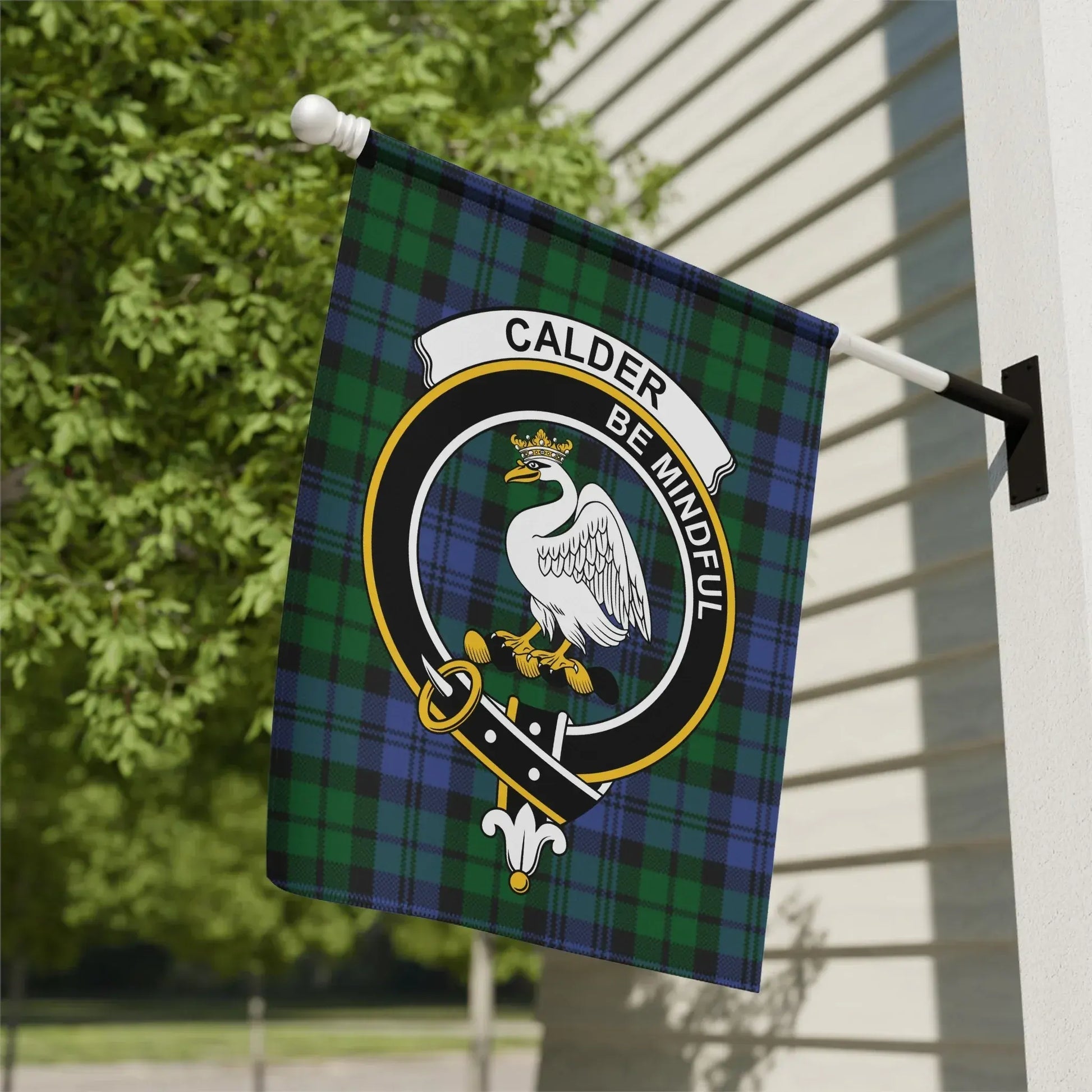 Calder Be Mindful Tartan Pattern Flag product