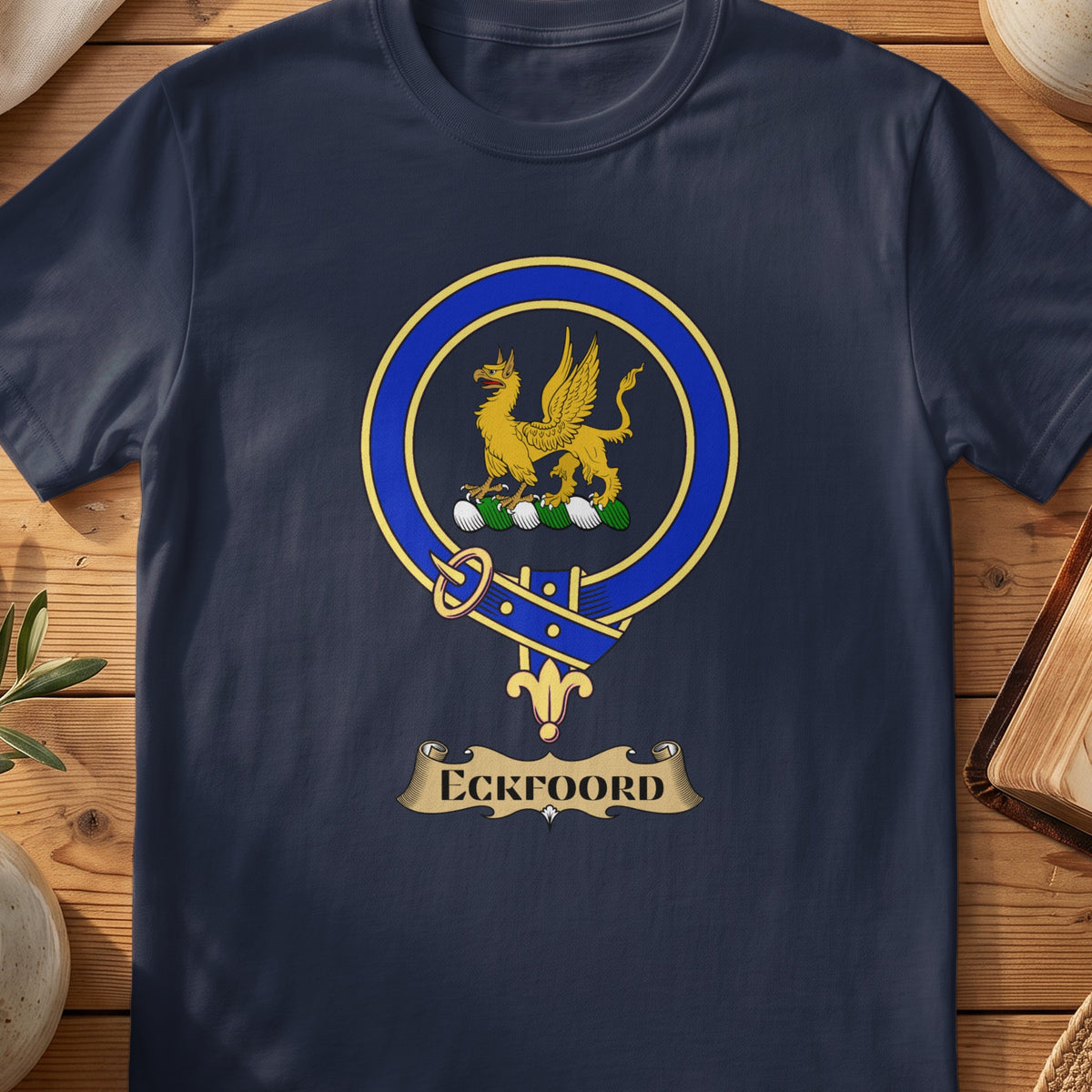 Eckfoord Scottish clan crest T-shirt in navy