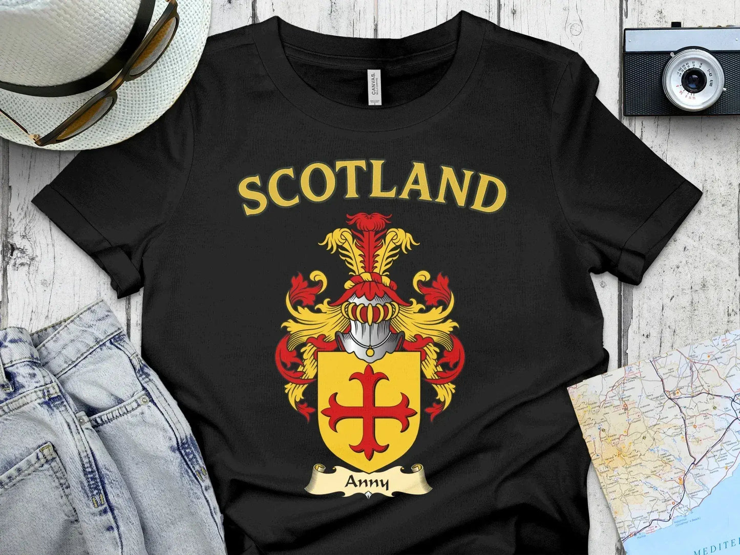 Scotland Crest Graphic Black Short Sleeve T-Shirt product