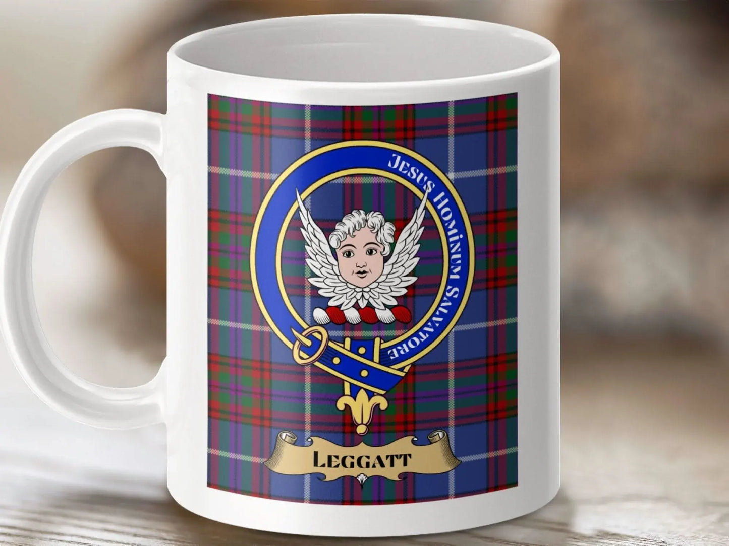 Leggatt Scottish Tartan Clan Crest Design Mug product