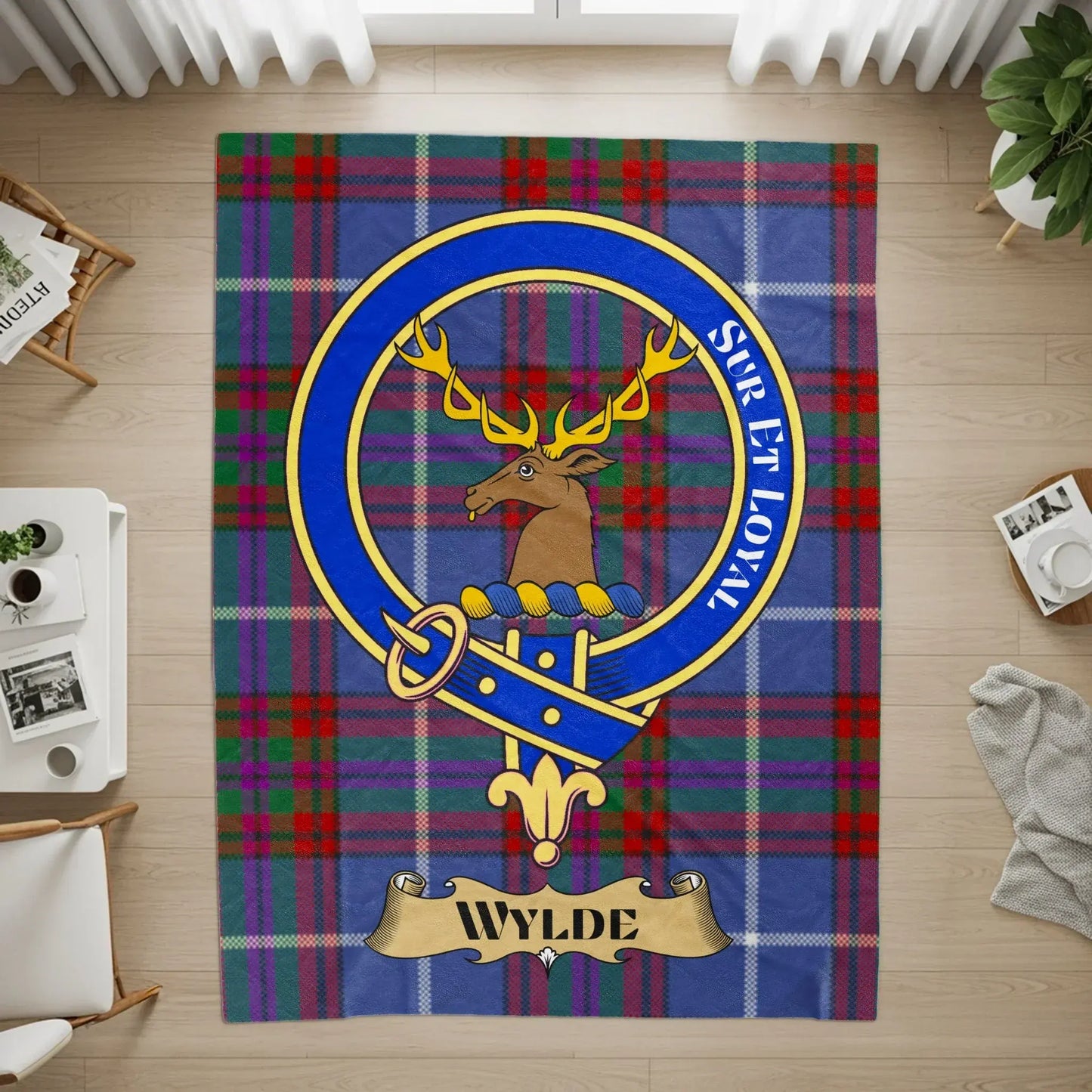 Wylde Tartan Clan Crest Sub Et Loyal Design product type
