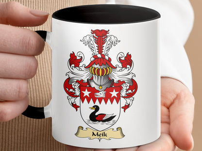 Scottish Clan Surname Meik Coat of Arms Mug - Living Stone Gifts