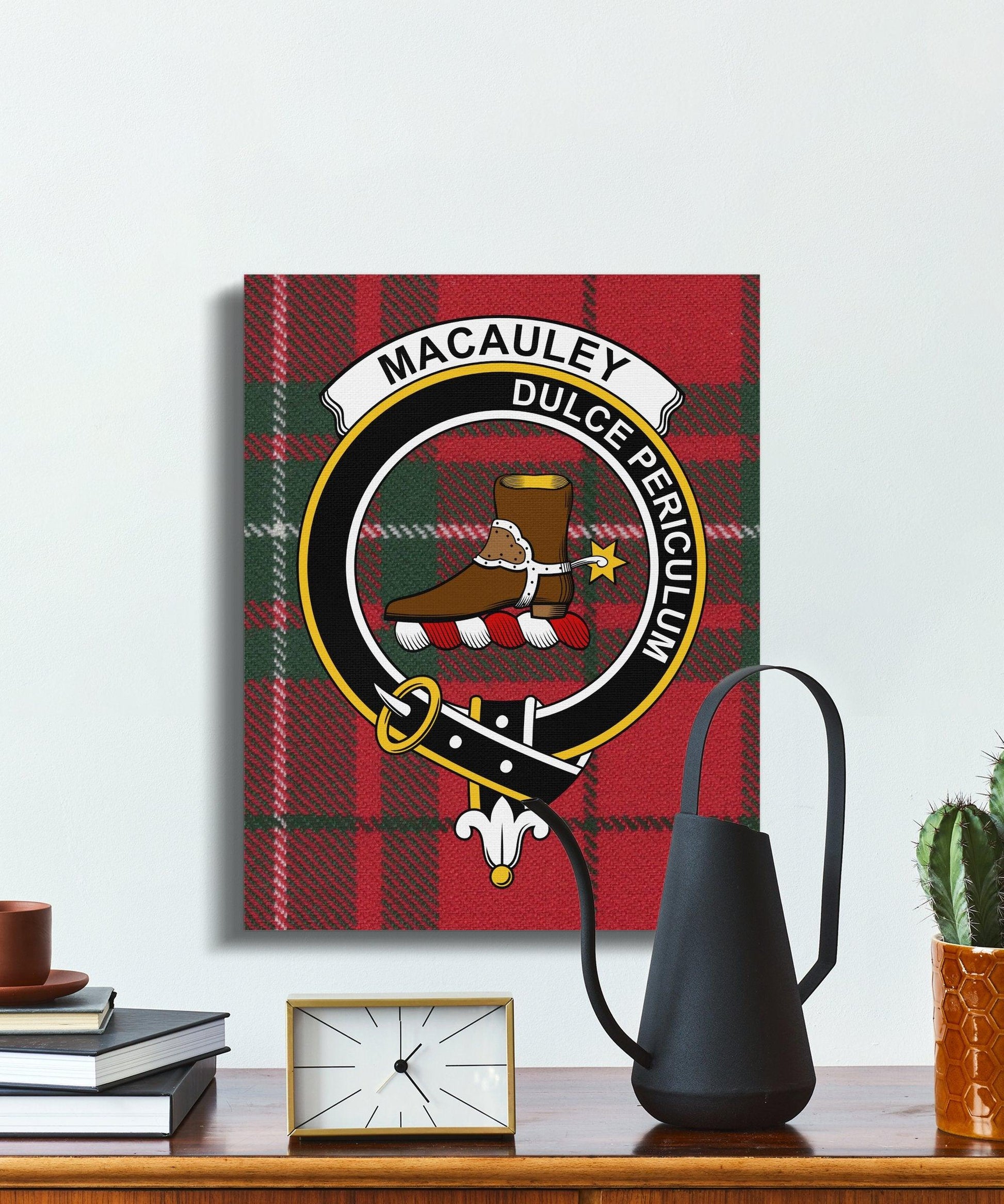 Custom Tartan Clan MacAuley Design Art Print product