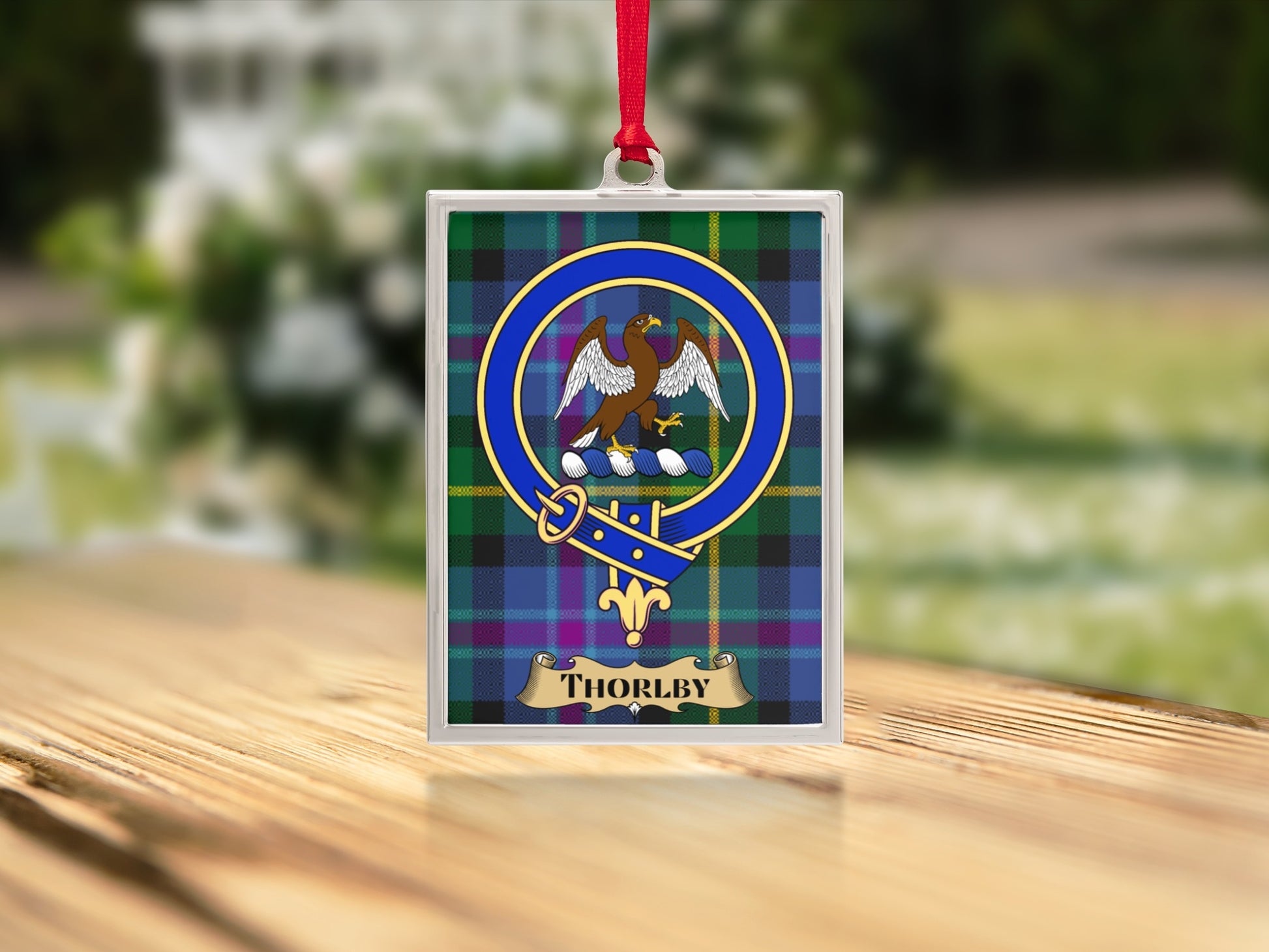 Thorlby Clan Crest Tartan Ornament product type