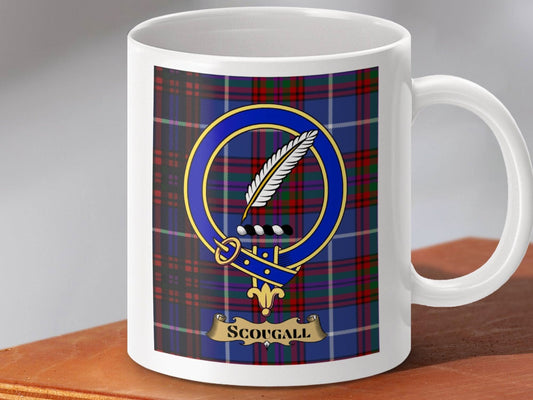 Scougall Family Crest Tartan Pattern Coffee Mug product