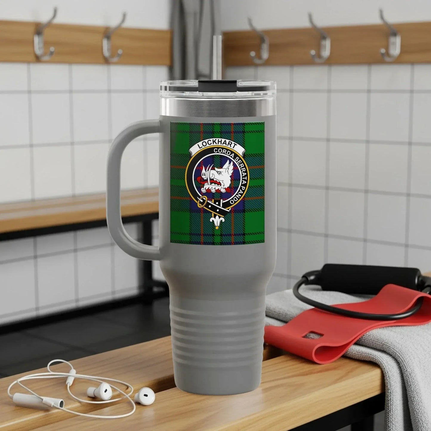 Lockhart Coat of Arms Insulated Travel Mug product type
