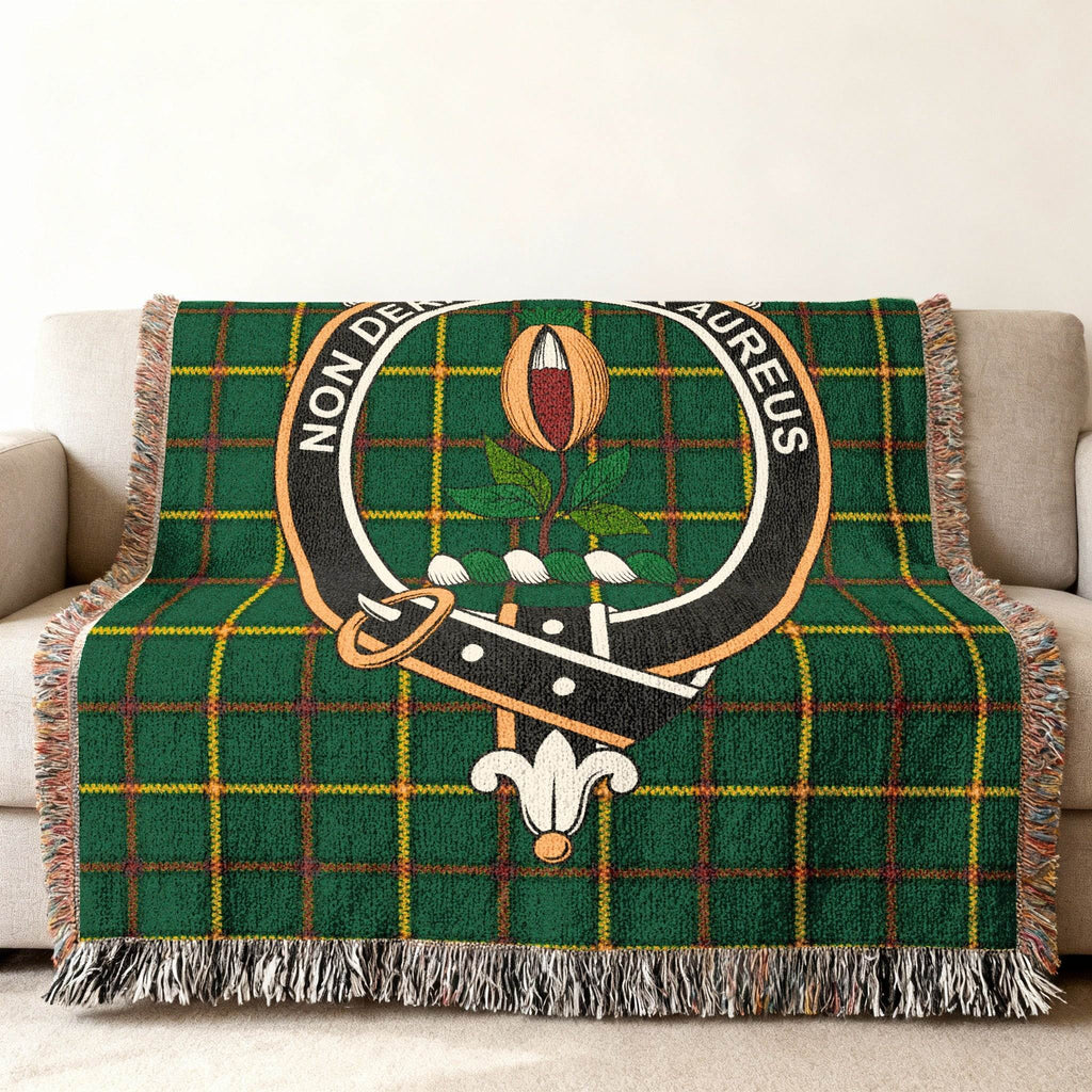 Non Desperes Scottish Tartan Blanket Woven Throw Blanket