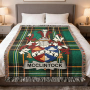 McClintock Surname Irish heritage Woven Blanket