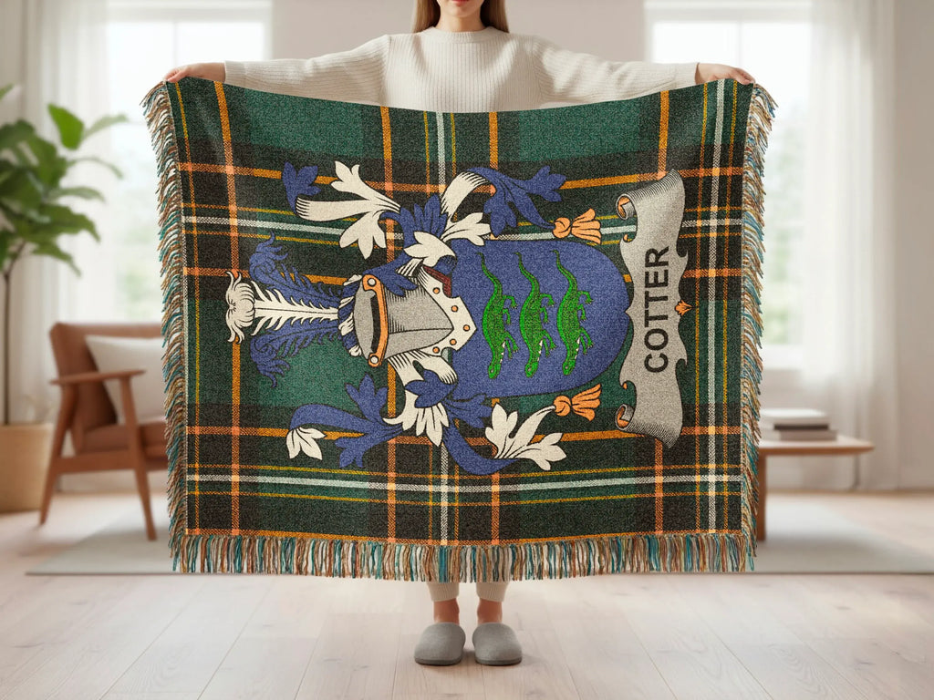 Cotter Crest Plaid Design Decorative Throw Blanket product type