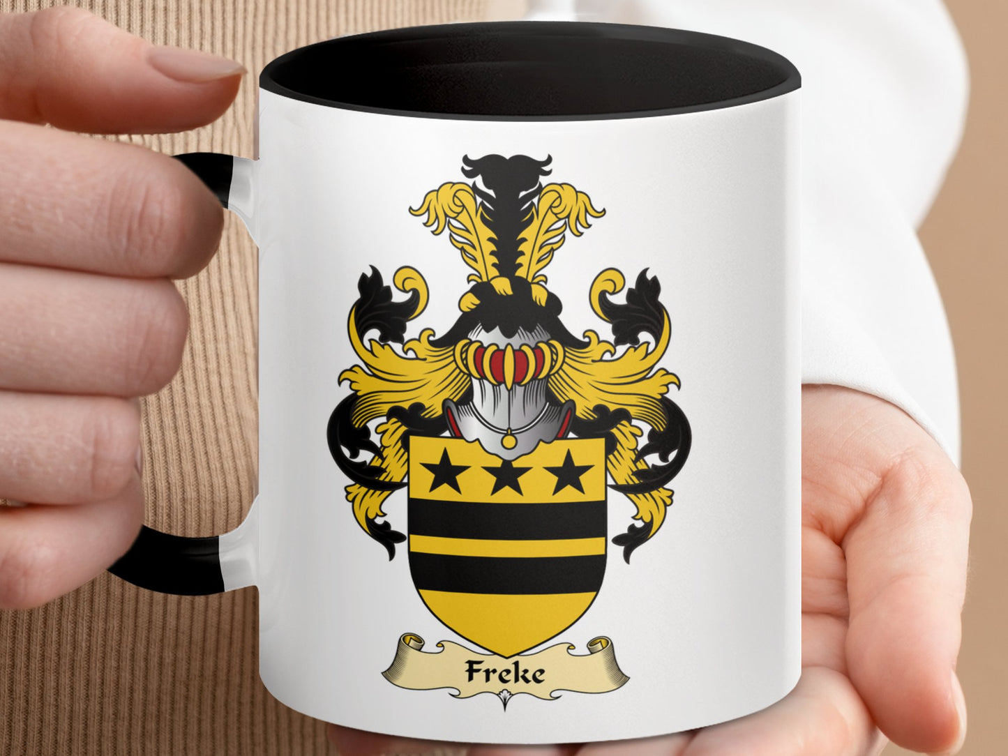 Clan Frcke Scottish Coat of Arms Coffee Mug - Living Stone Gifts