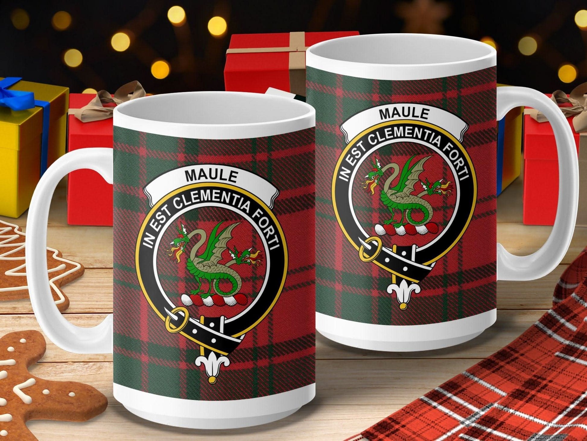 Clan Maule Tartan Crest Mug Ceramic Coffee product