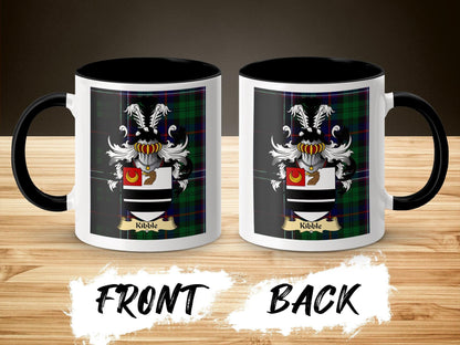 Kibble Clan Surname Coat Of Arms Scottish Heritage Mug - Celtic Ancestry Gifts