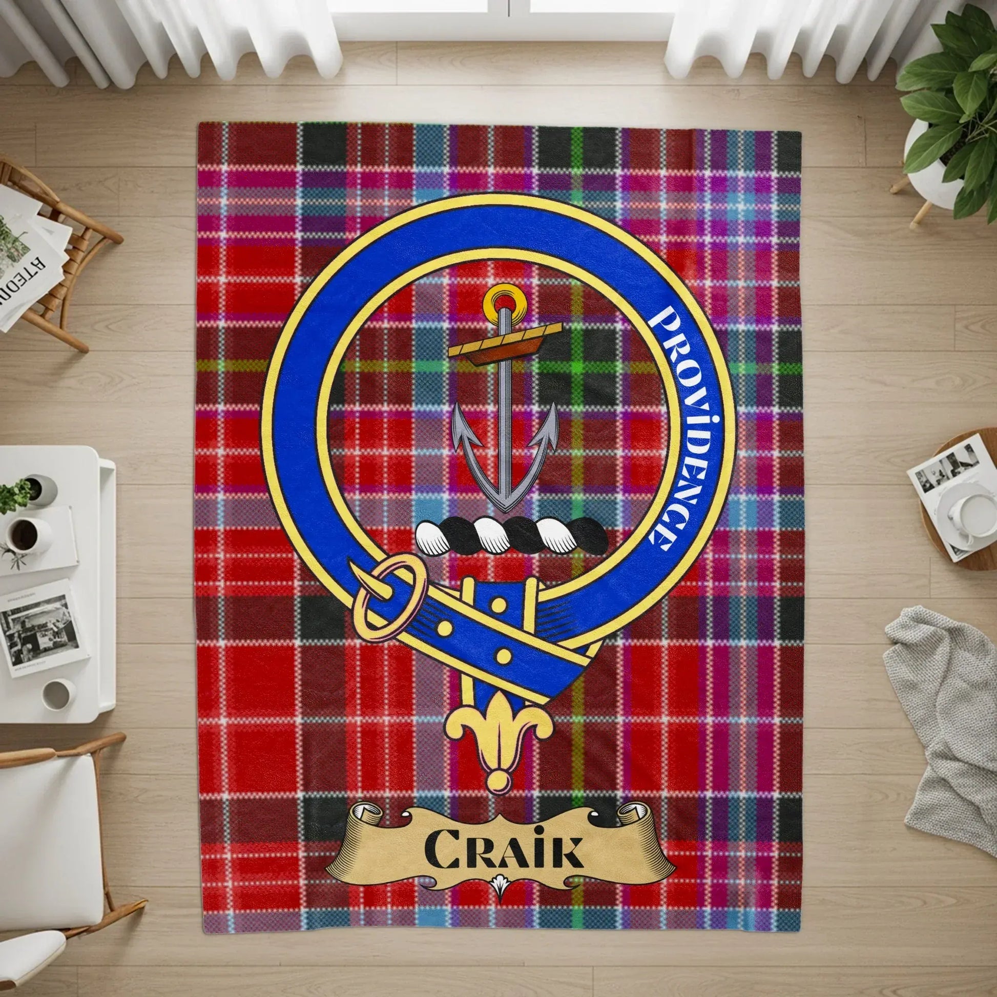 Providence and Anchor Plaid Red Tartan Craik product type