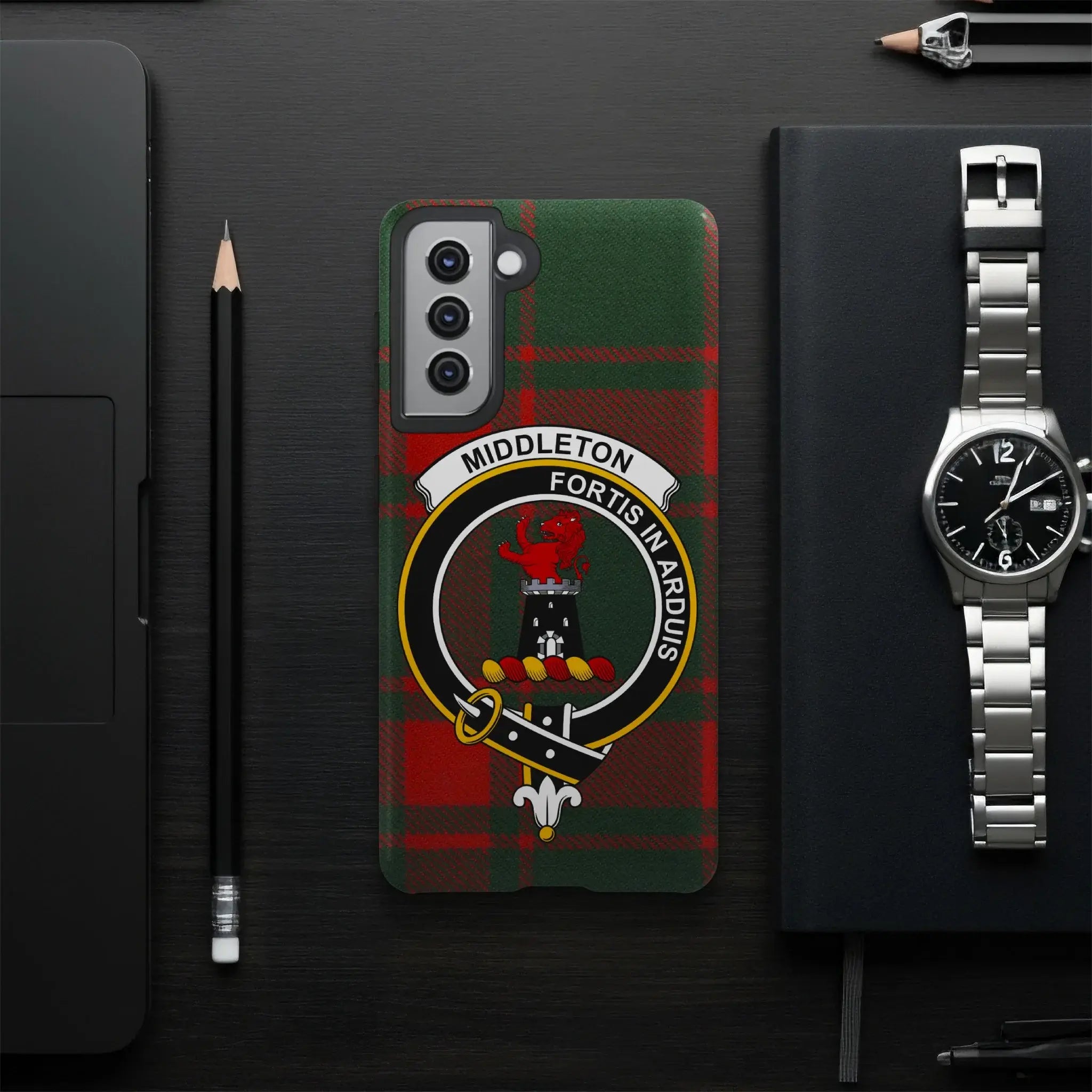 Middleton Fortis In Arduis Tartan Phone Case Cover