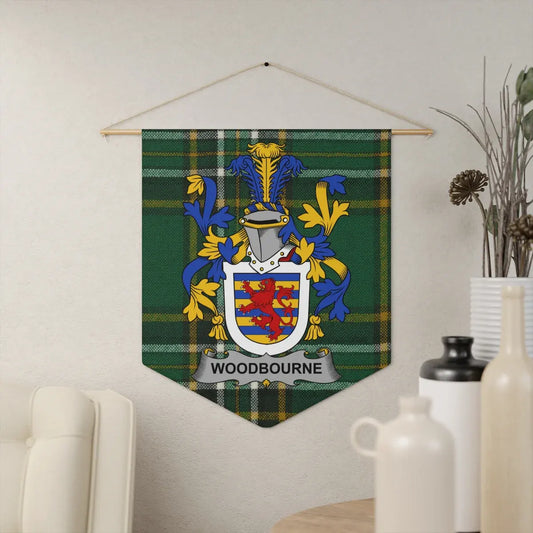 Woodbourne Family Crest Tartan Wall Banner product