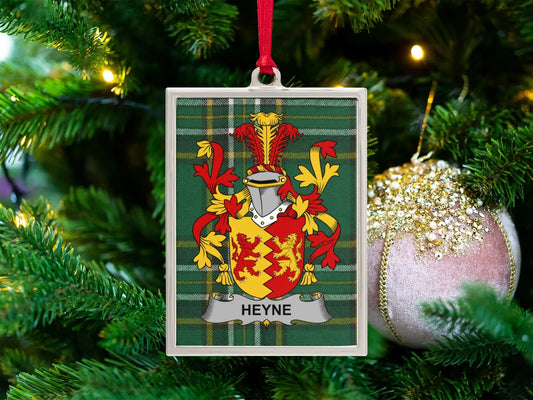 Heyne Family Crest Christmas Tree Ornament product type