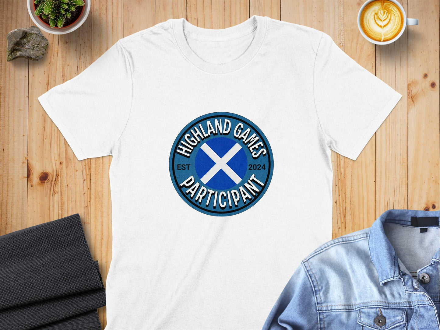 Highland Games Participant EST 2024 Logo T-Shirt - Living Stone Gifts