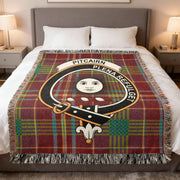 Clan Pitcairn Tartan Woven Blanket – Scottish Heirloom Throw