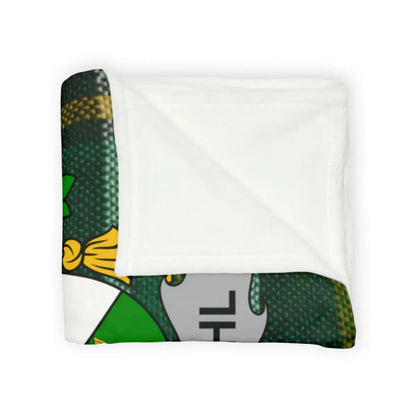 Cozy Irish Flag and Shield Symbol Blanket product