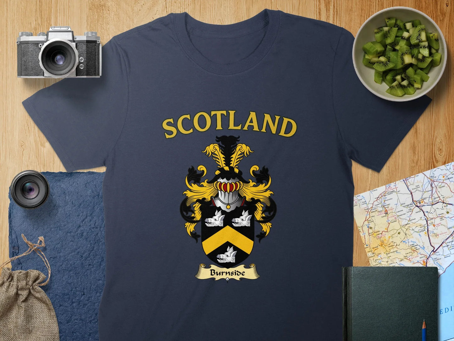 Scotland Burnside Family Crest Graphic Shirt Product