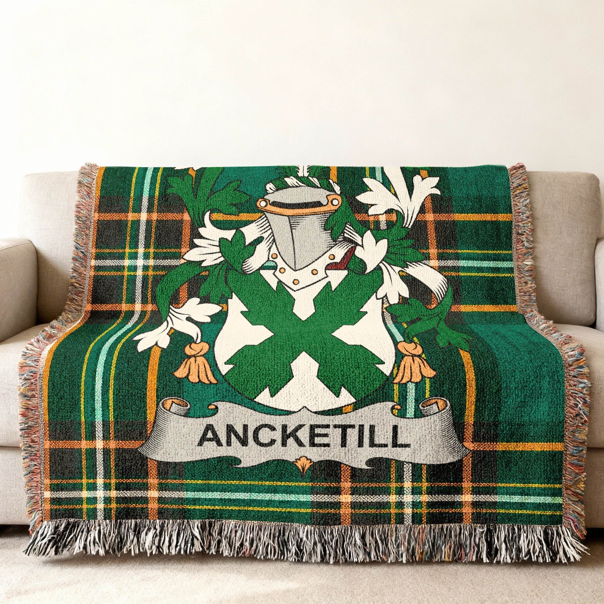 Ancketill Tartan Family Crest Green Plaid product type