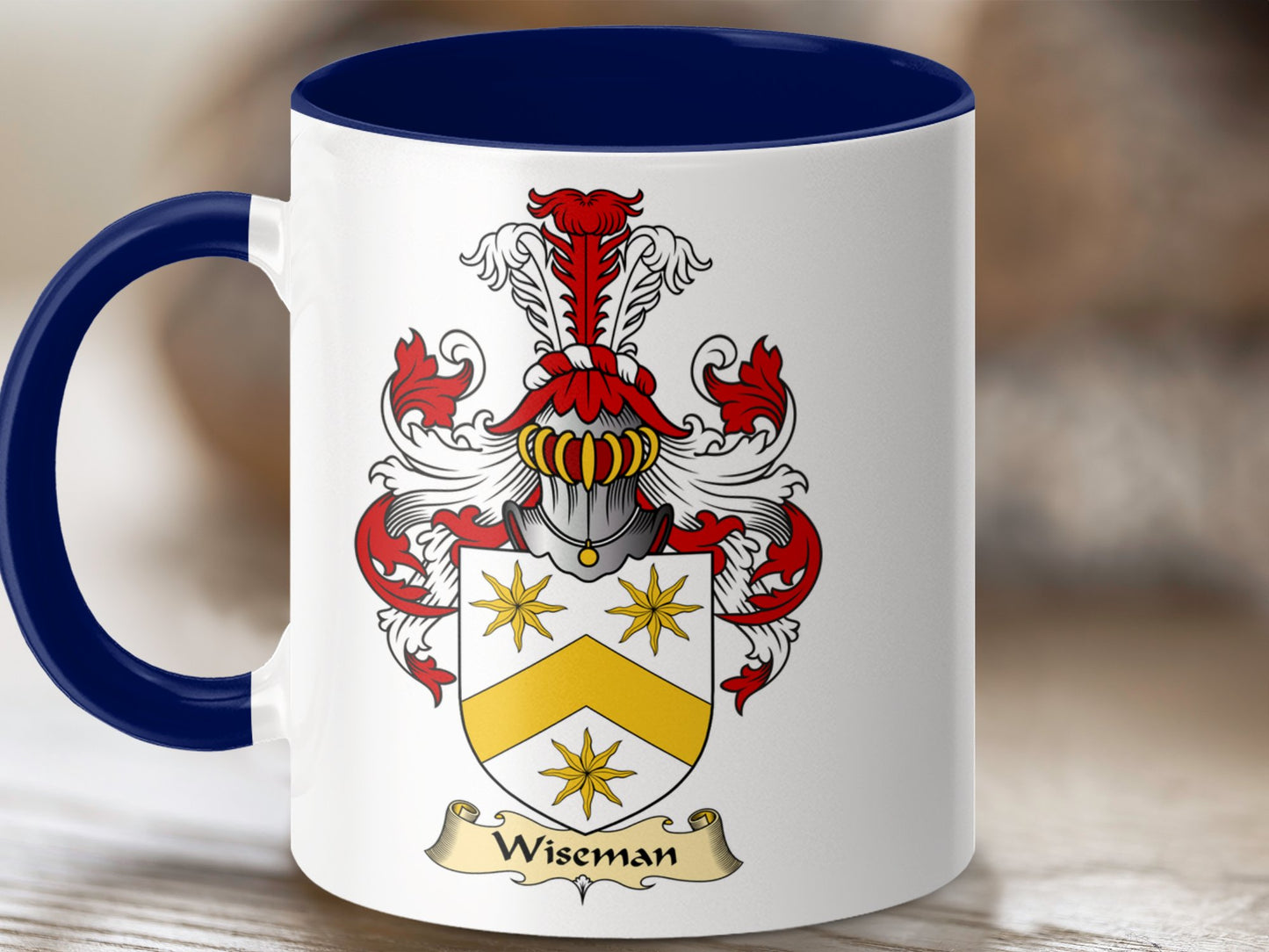 Wiseman Scottish Coat of Arms Mug - Living Stone Gifts