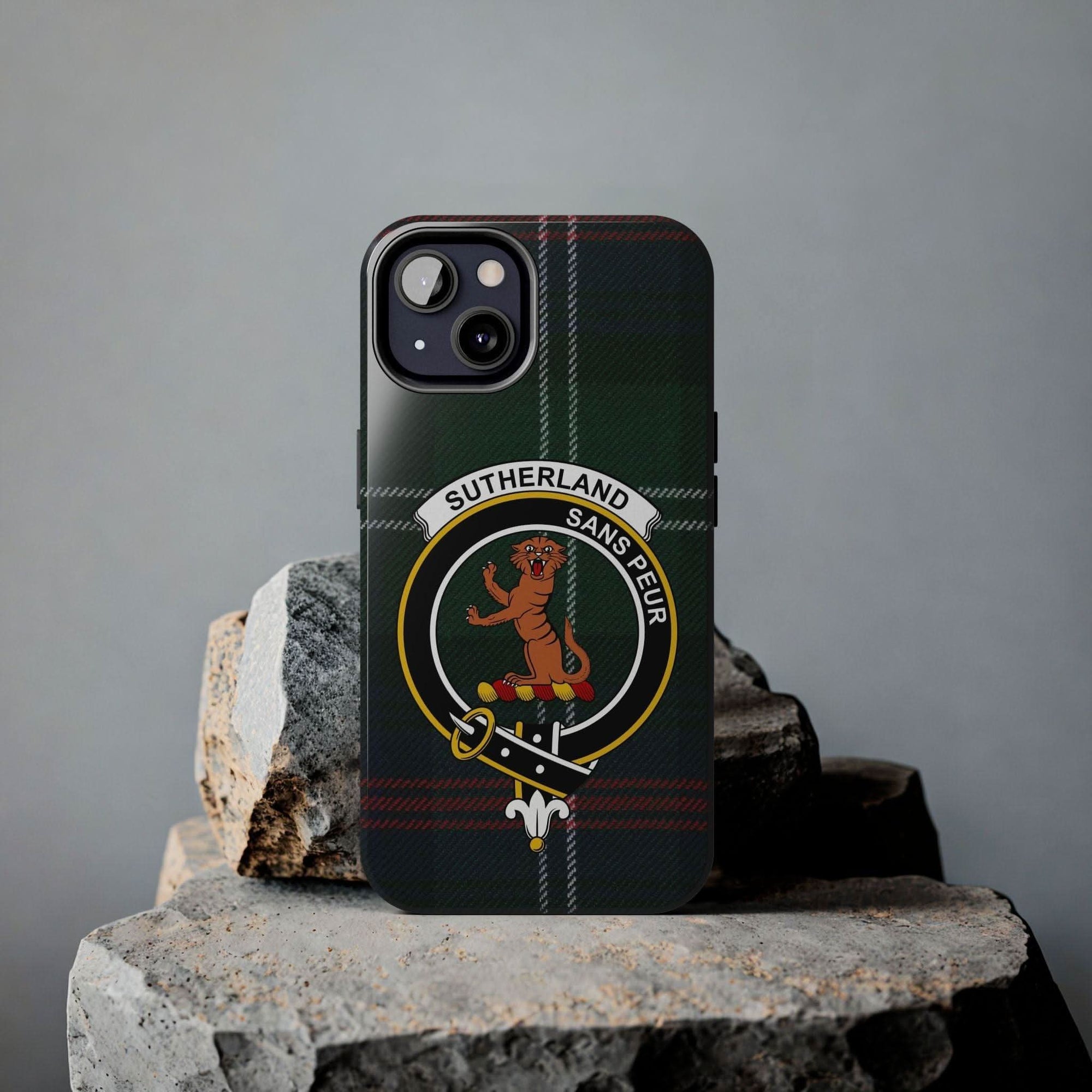 Sutherland Clan Scottish Tartan Cell Phone Case - Celtic Ancestry Gifts