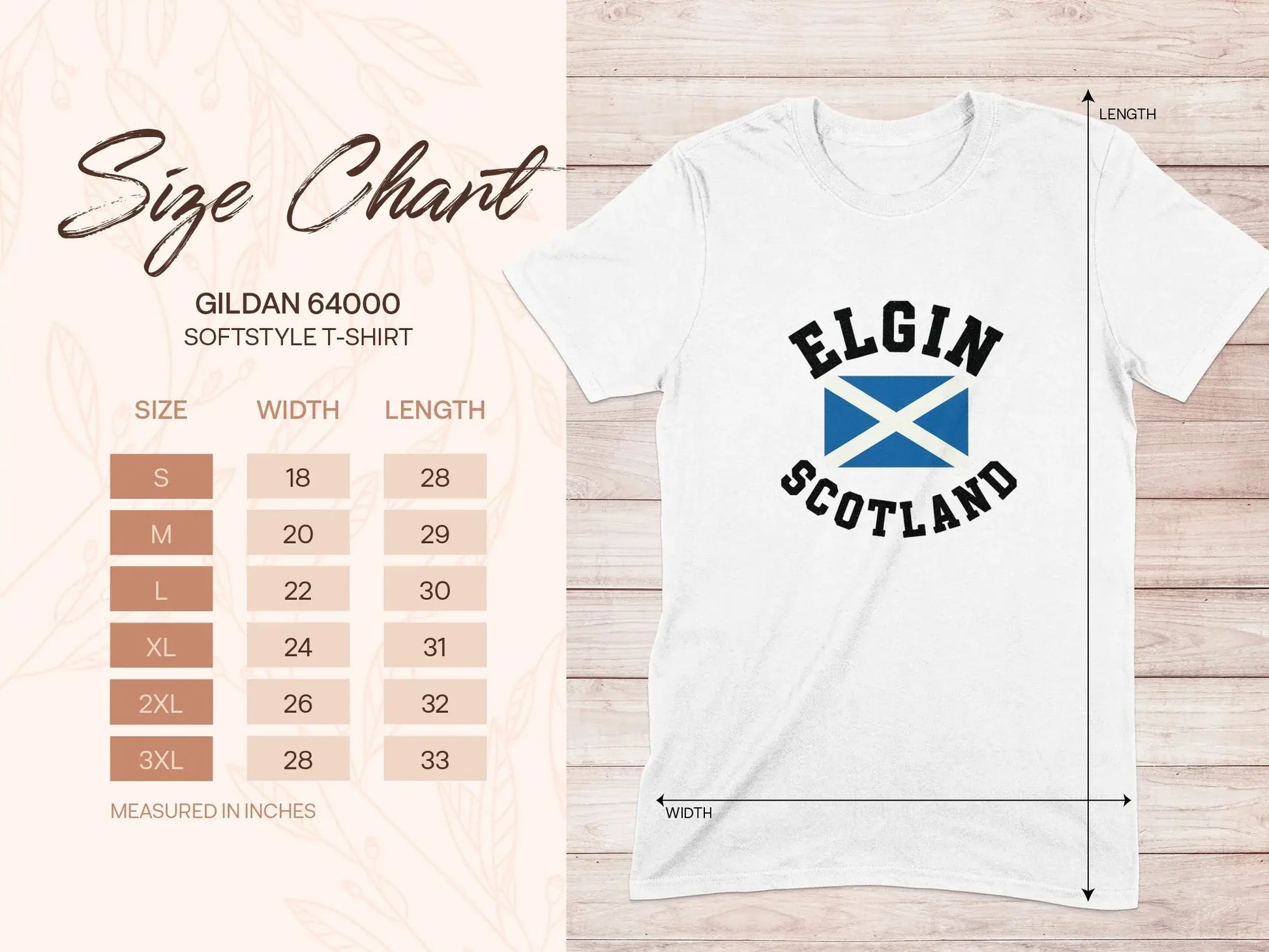 Elgin Scotland Flag Graphic Design T-Shirt product