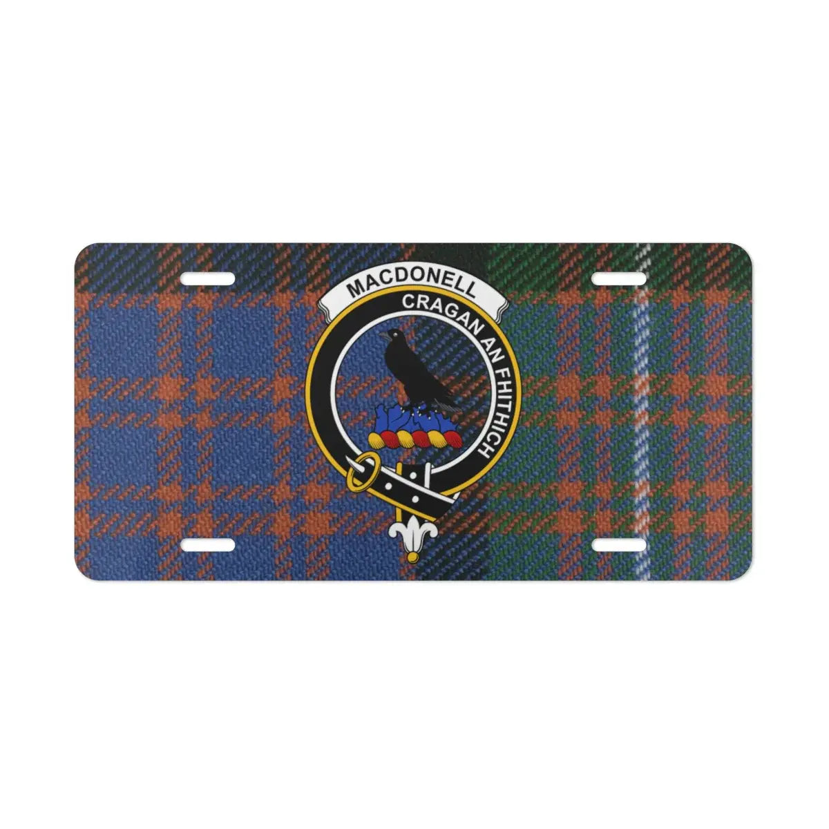 Macdonell Cragan An Fhithich Tartan License Plate product