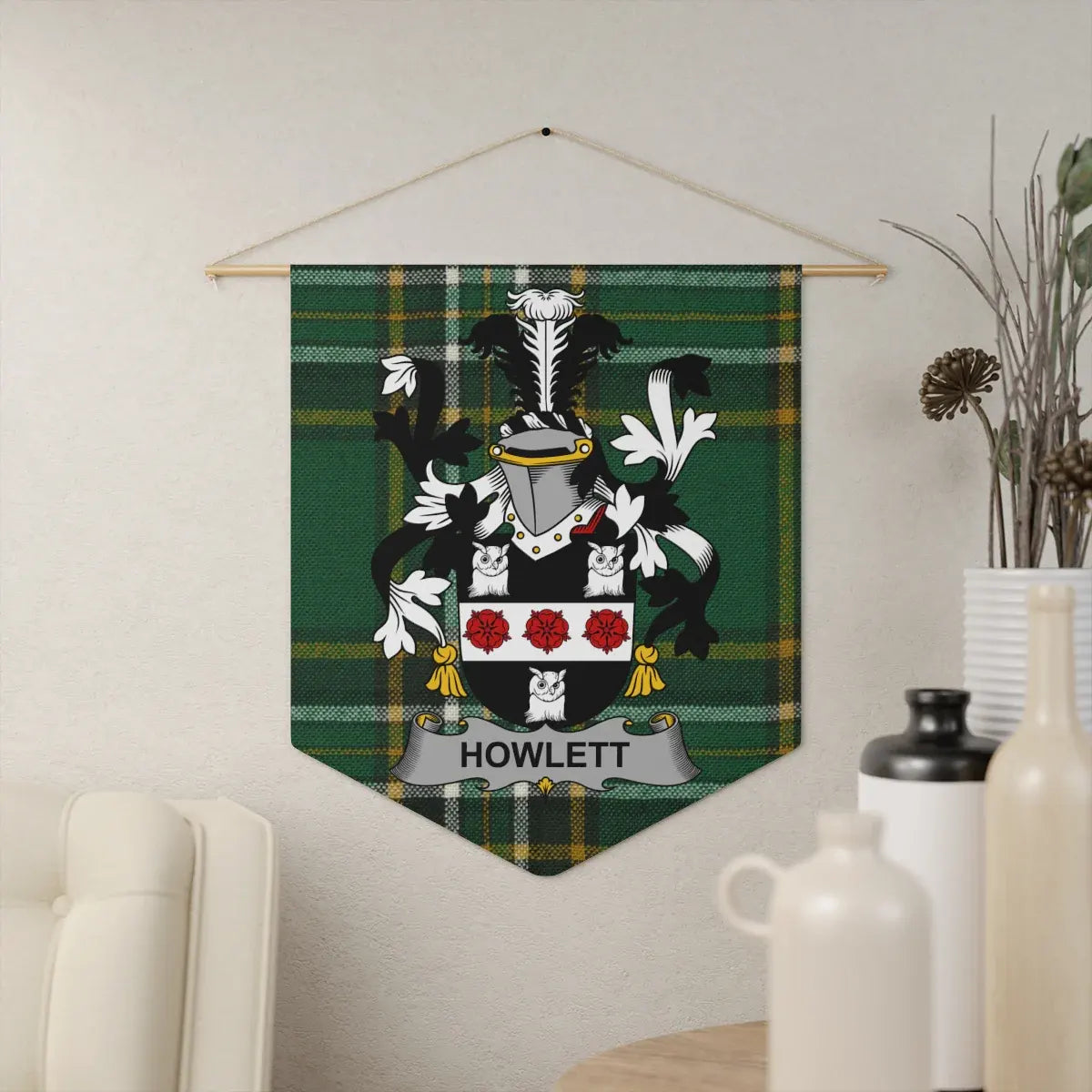 Custom Family Crest Tapestry Banner Home Decor product type