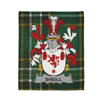 Sheill Family Crest Tartan Blanket Cozy Warm product