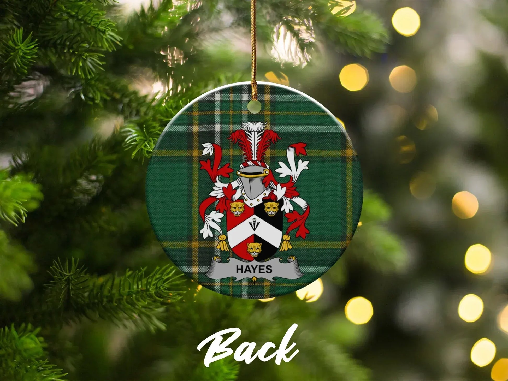 Family Crest Design Custom Christmas Ornament product
