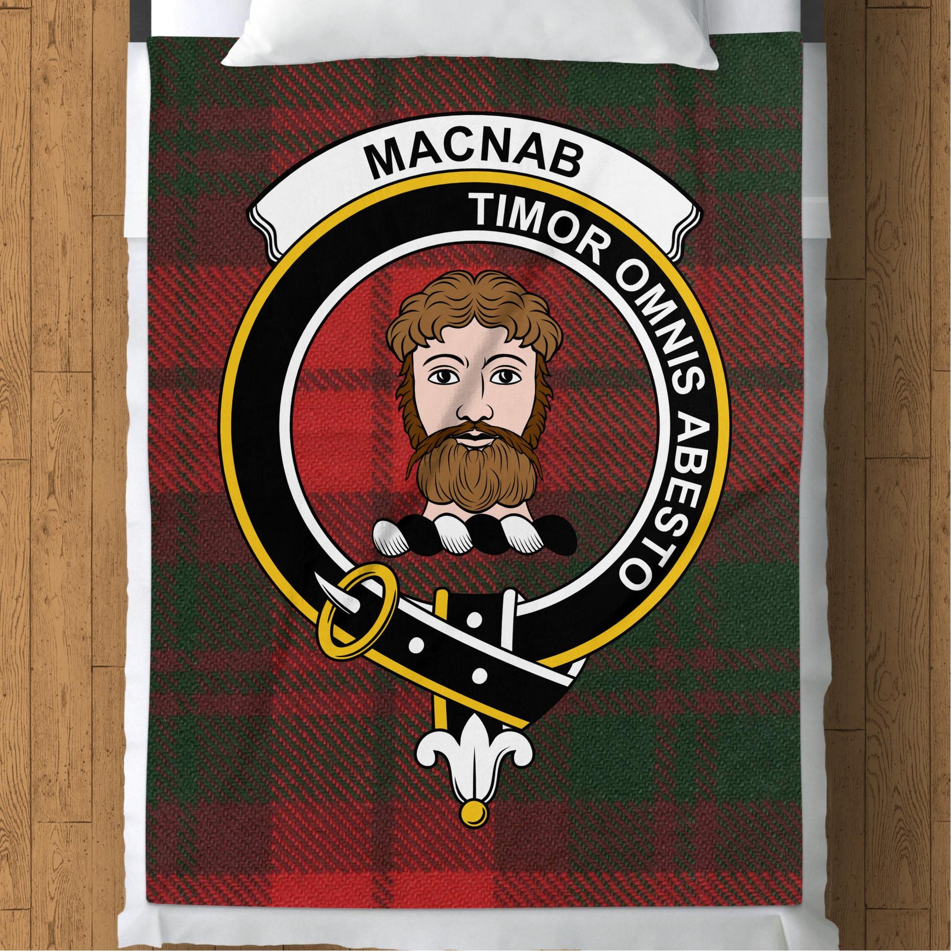 Scottish Clan Macnab Tartan Throw Blanket - Living Stone Gifts