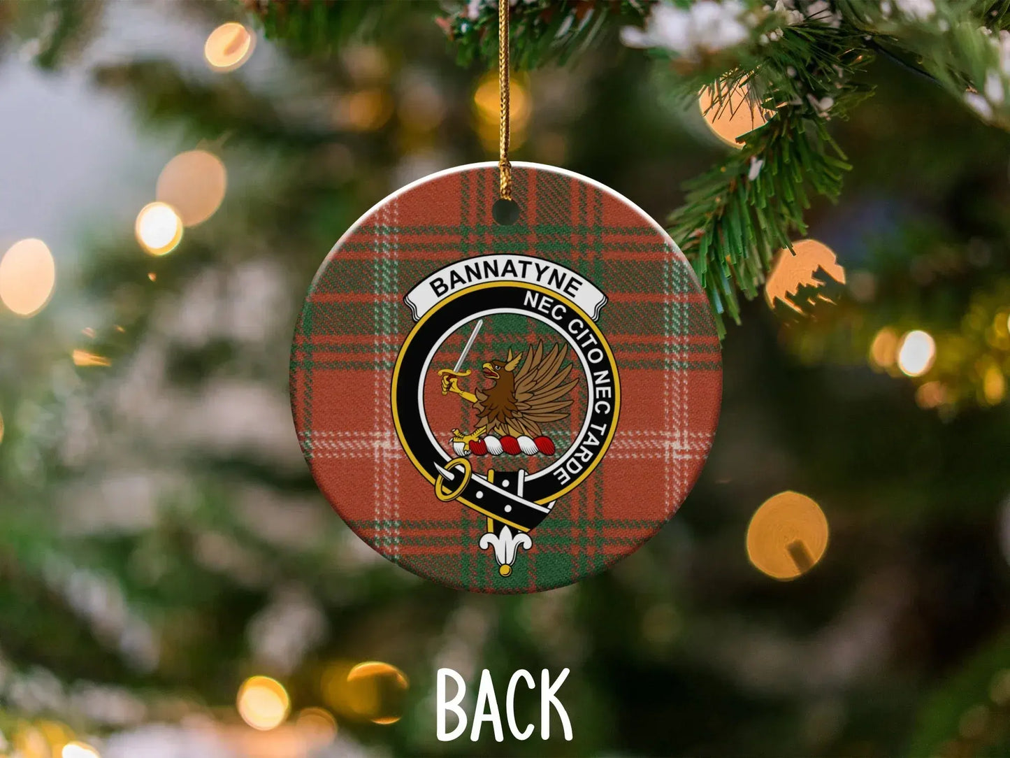 Bannatyne Clan Tartan Christmas Ornament product