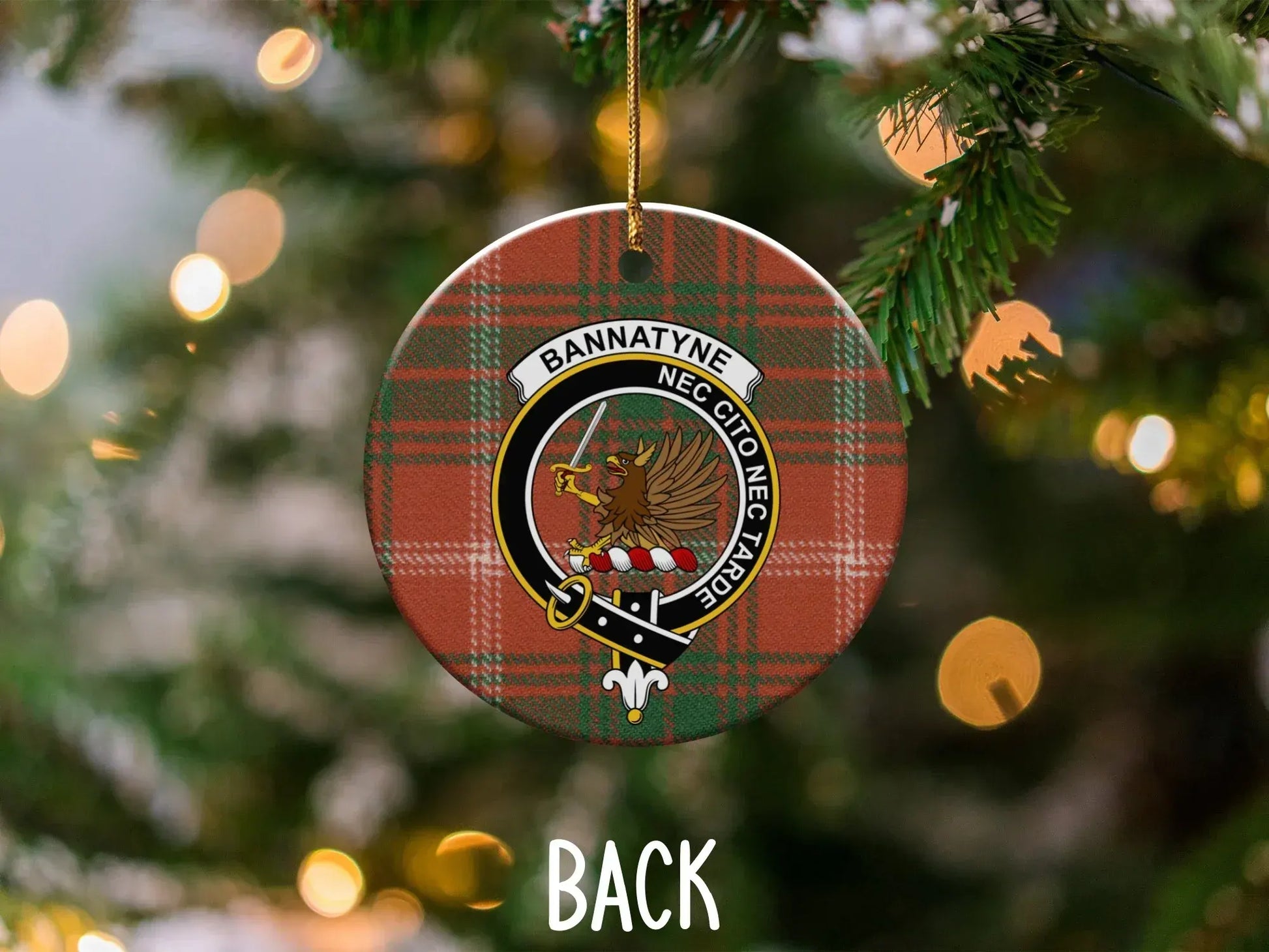 Bannatyne Clan Tartan Christmas Ornament product