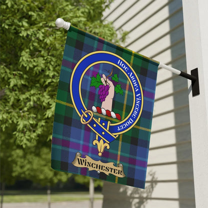 Winchester Clan Crest Tartan Garden Flag product