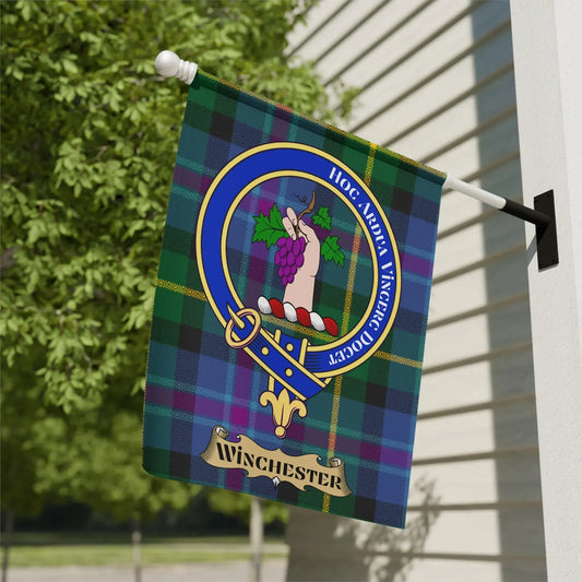 Winchester Clan Crest Tartan Garden Flag product