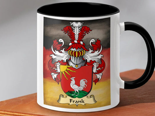German Flag Design Frank Family Crest Mug product type