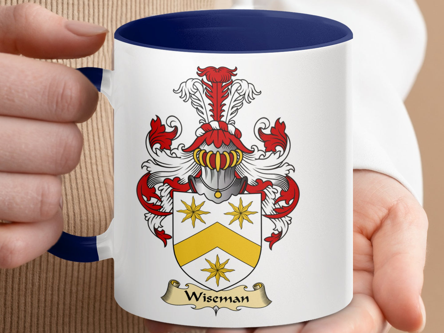 Wiseman Scottish Coat of Arms Mug - Living Stone Gifts