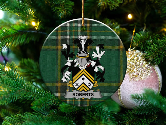 Personalized Family Crest Christmas Ornament product
