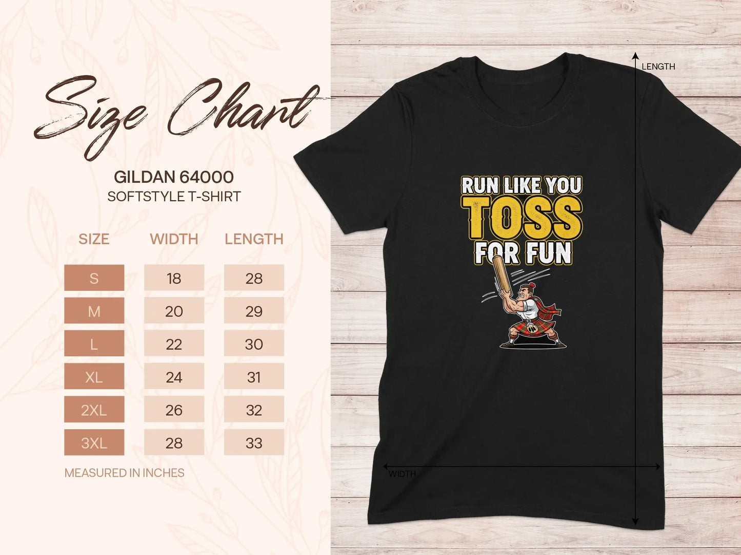 Run Like You Toss For Fun Gildan 64000 Softstyle product type