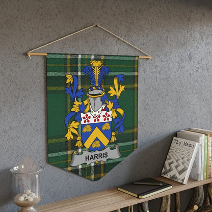 Harris Family Crest Coat of Arms Wall Hanging product