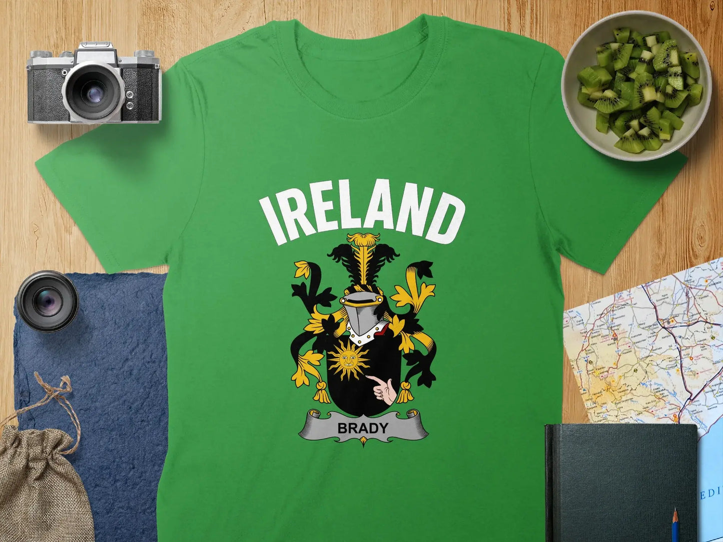 Ireland Brady Family Crest Heritage T-Shirt